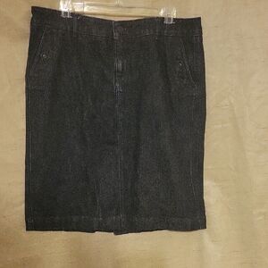 Sonoma Blue Black Pencil Skirt Knee-Length Work